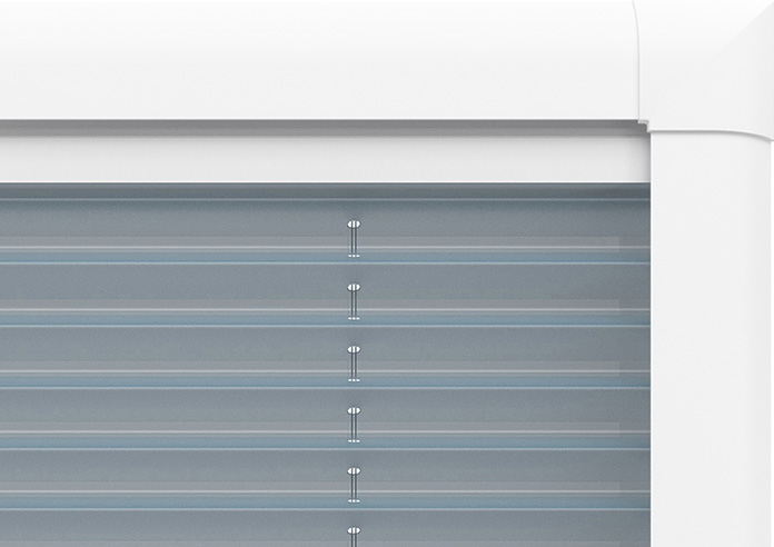Pleated, Stone Blue - Perfect Fit Blind - Image 8
